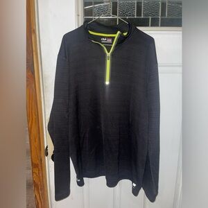 Ladies Fila Sport pullover black with yellow trim size XXL
